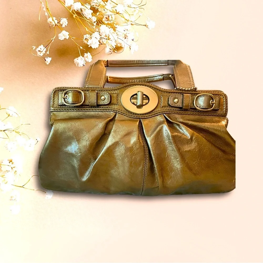 Coach Garnet Metallic Gold Large Bag